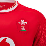 Macron Wales 2024/25 Short Sleeved Home Replica Rugby Jersey