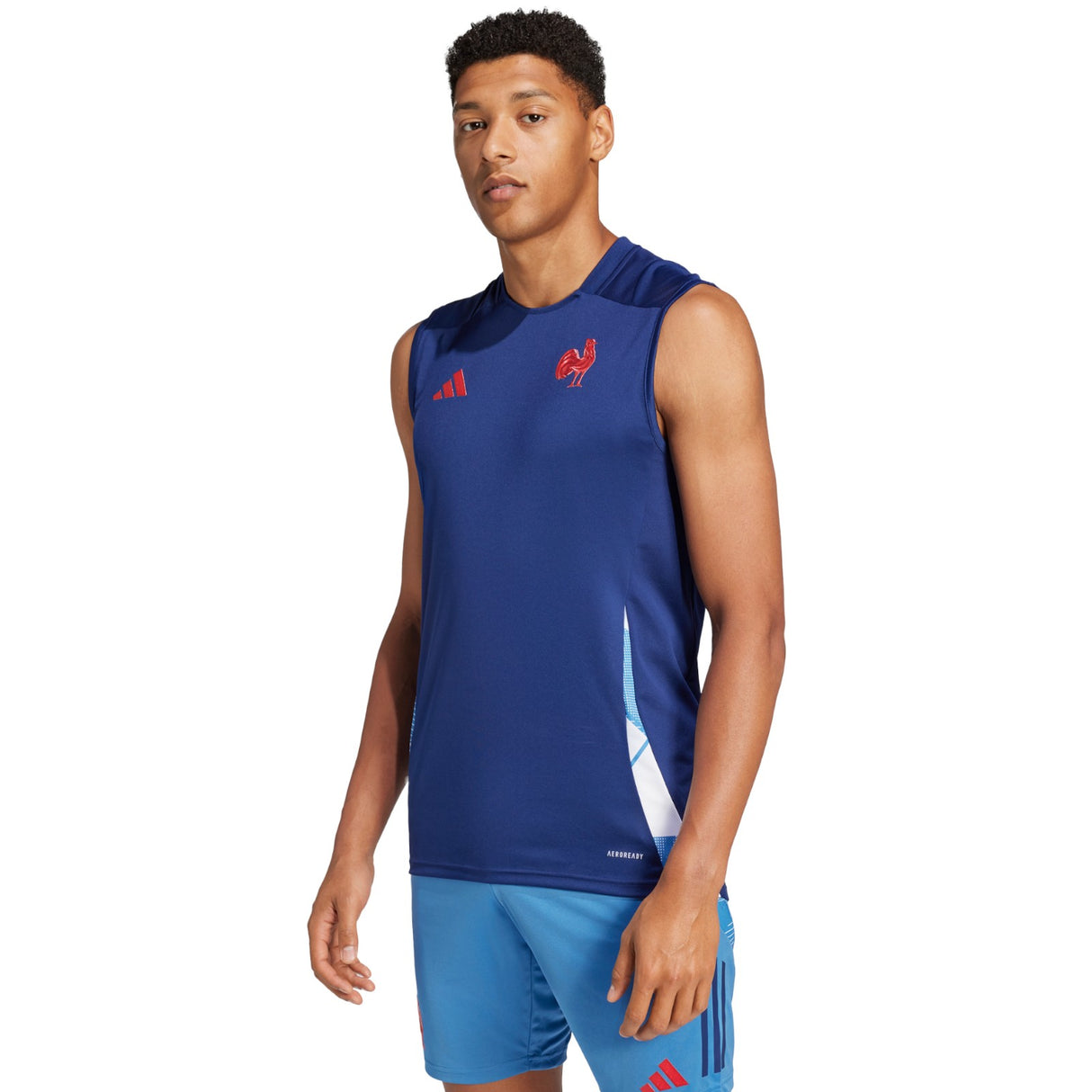 adidas France 2024/25 Rugby Training Sleeveless Singlet