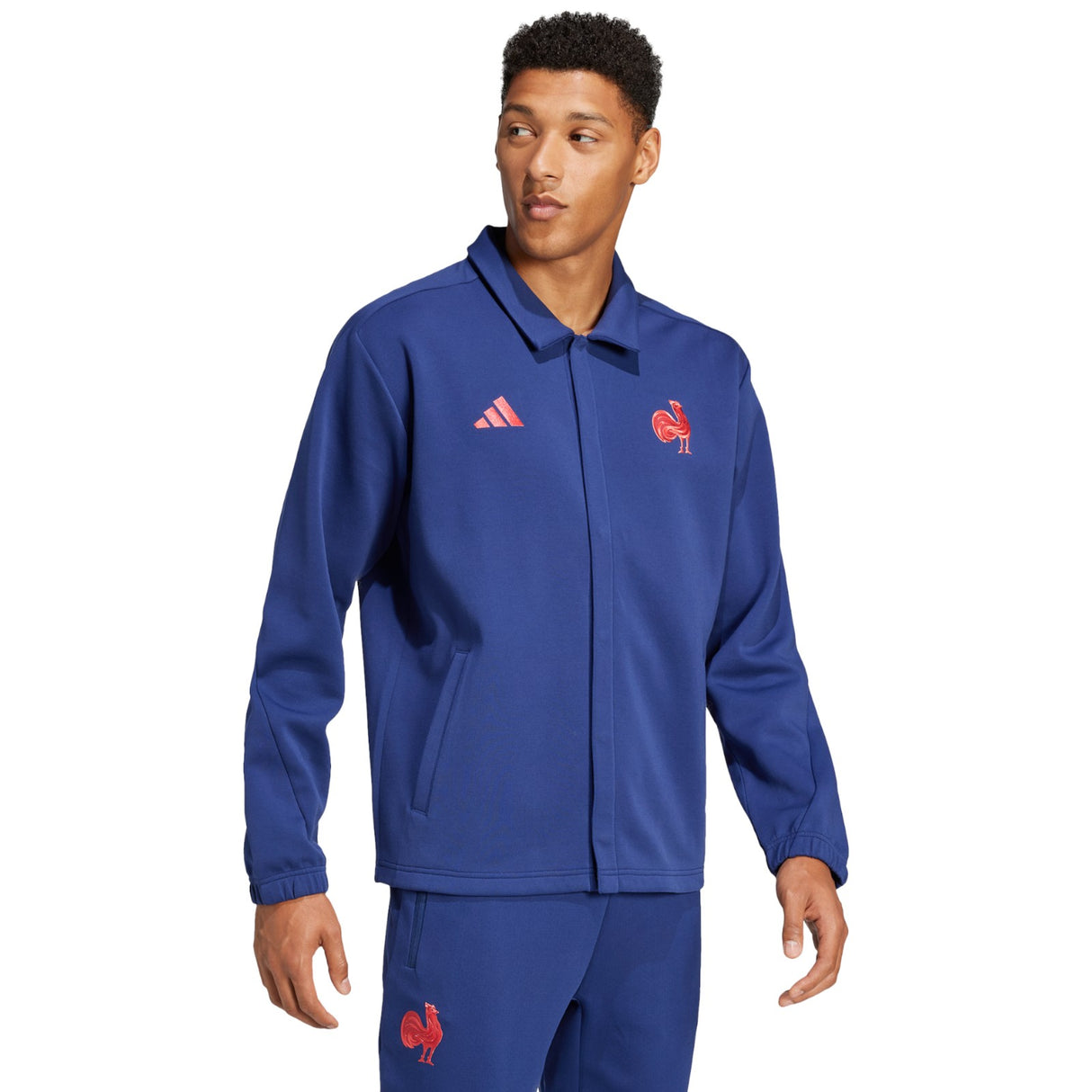 adidas France 2024/25 Full-Zip Rugby Leisure Jacket