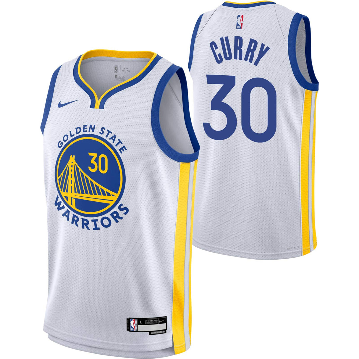 Nike Warriors Curry 30 Association Kids Jersey