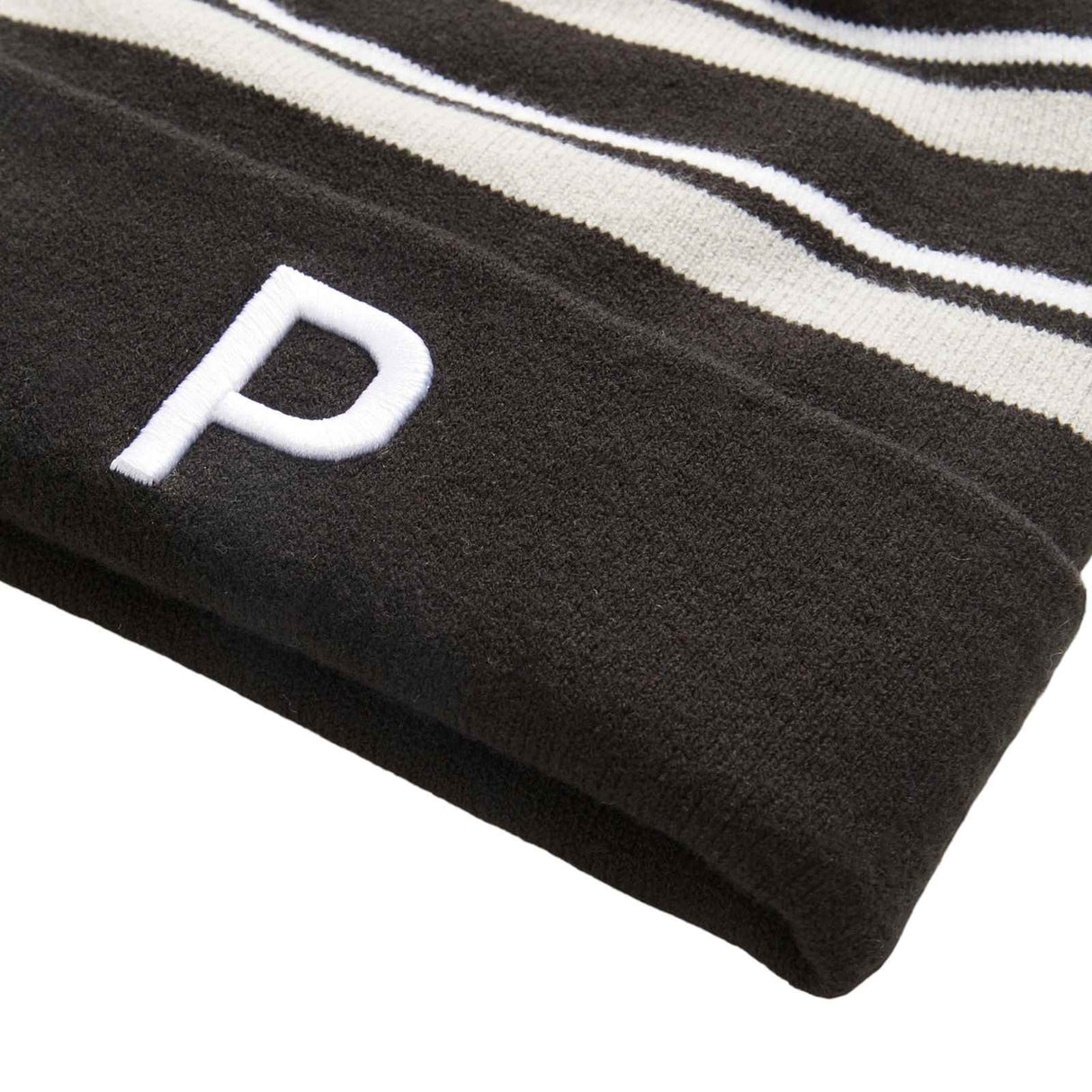 Puma WRMLBL Striped Pom Beanie Hat