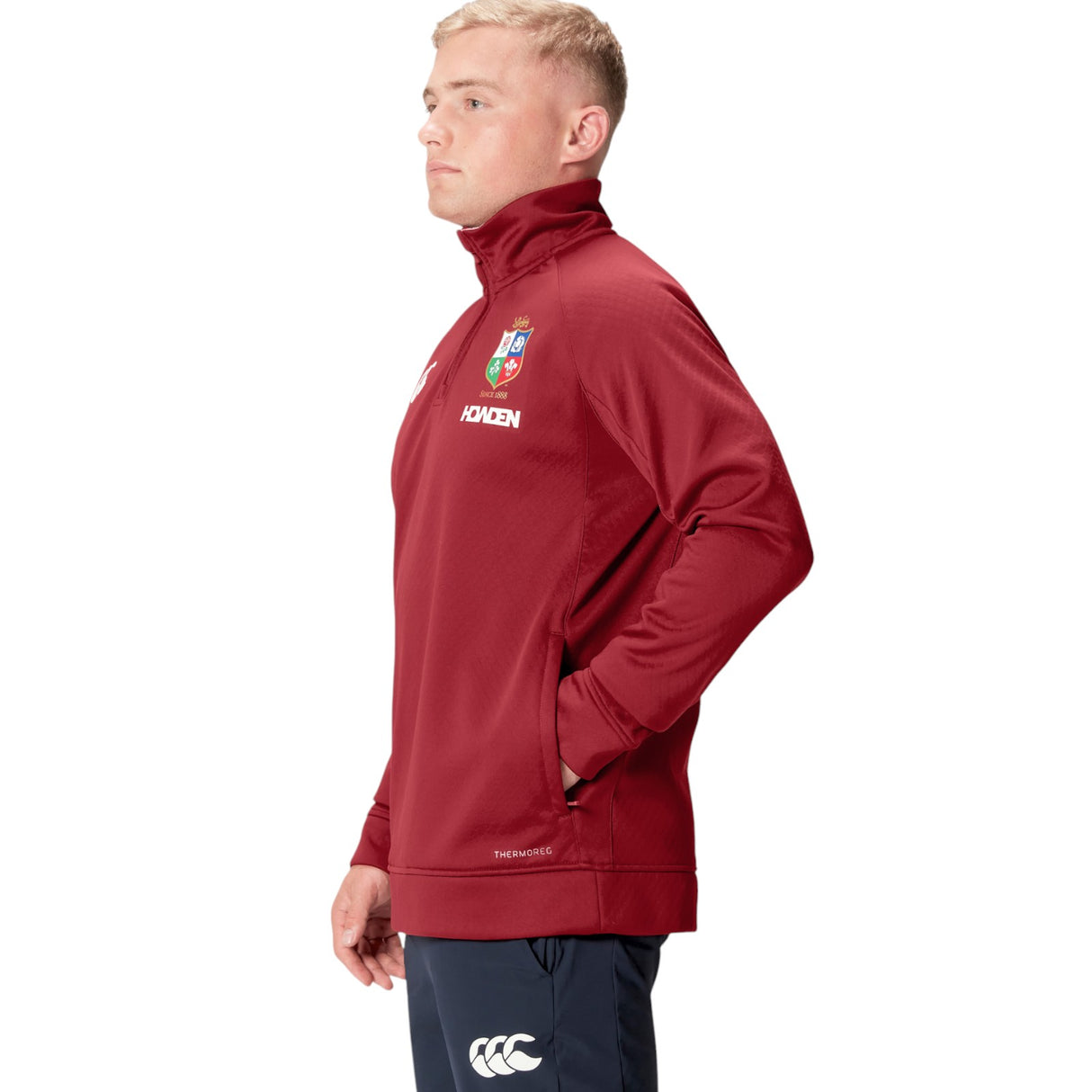 Canterbury British & Irish Lions Rugby 2024/25 Mens Half-Zip Fleece Top