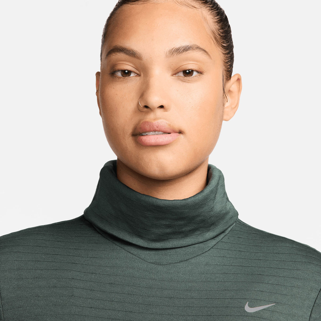 Nike Therma-FIT Swift Womens Turtleneck Running Top