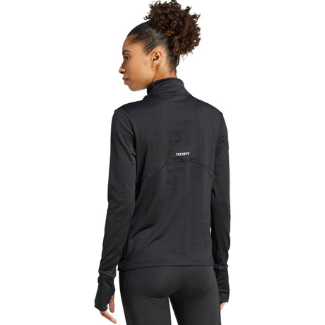 adidas Techfit COLD.RDY Womens Long Sleeved Funnel Neck Workout Top