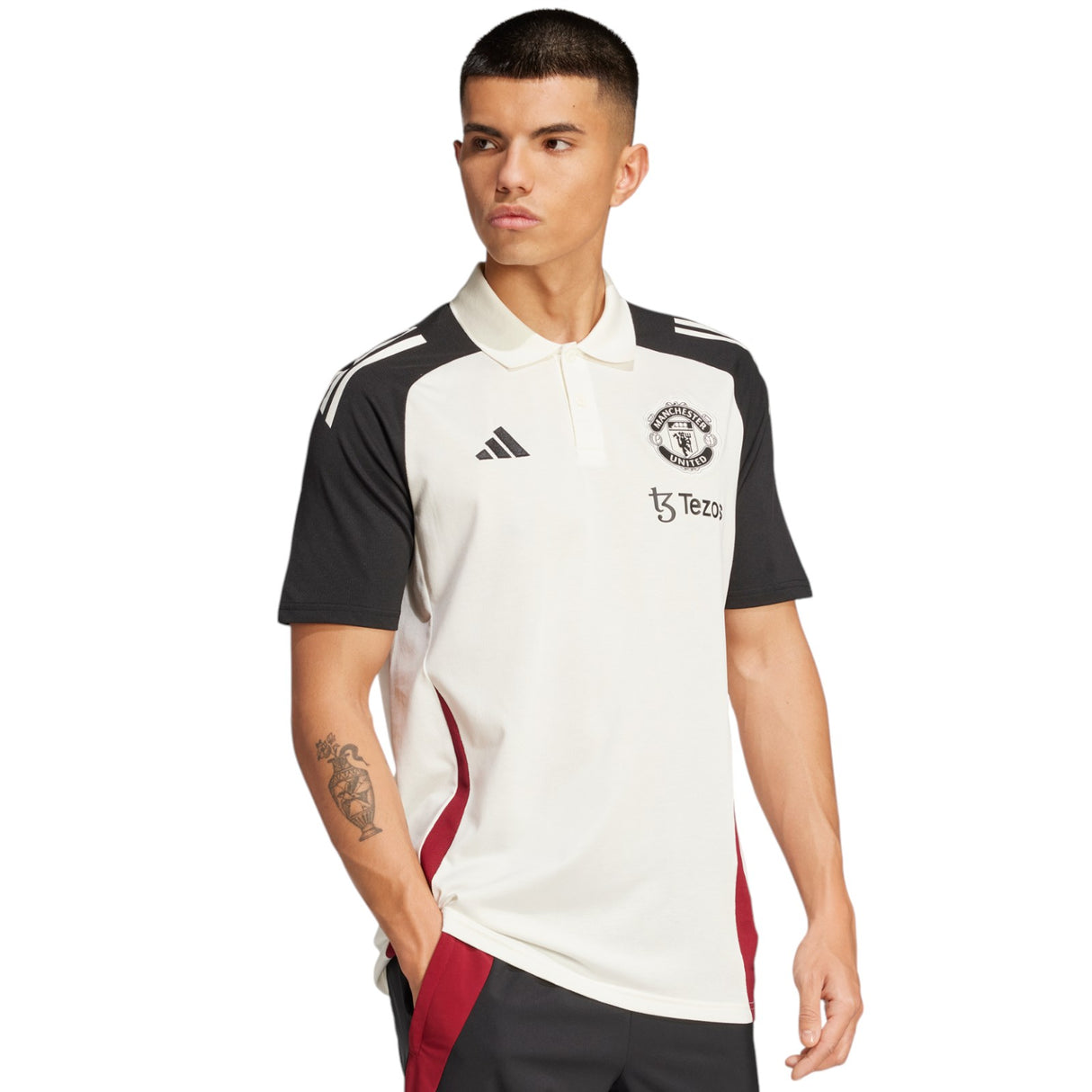 adidas Manchester United Tiro 2024/25 Short Sleeved Polo Shirt