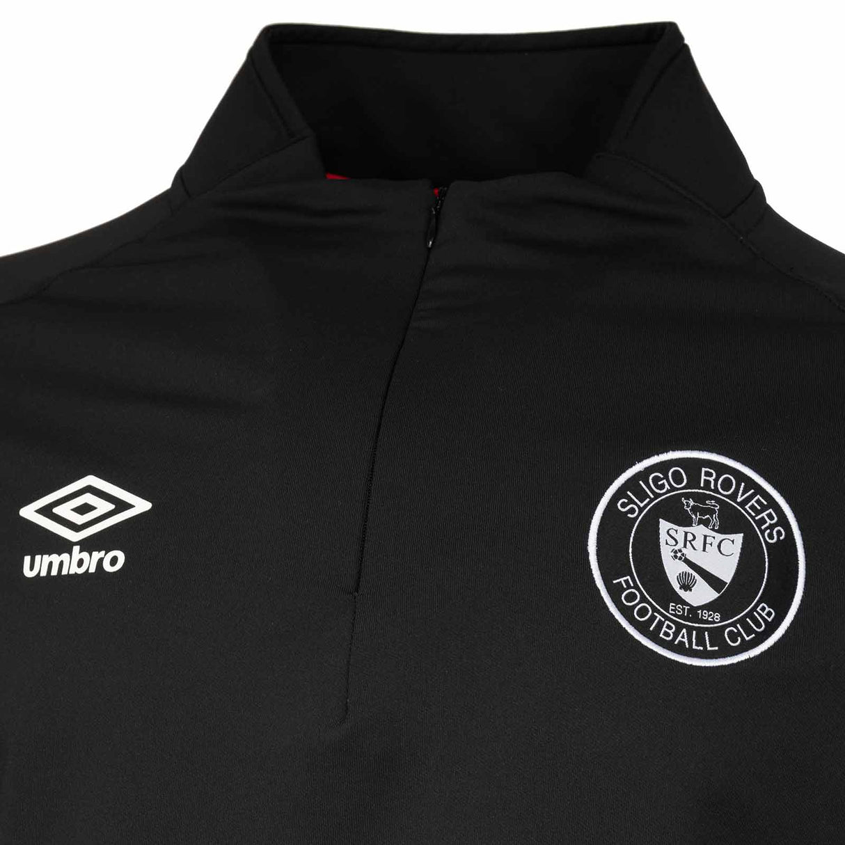 Umbro Sligo Rovers Football 2025 Kids Half-Zip Mid-Layer Top