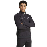 adidas All Blacks Rugby Essentials Half-Zip Waffle Sweatshirt