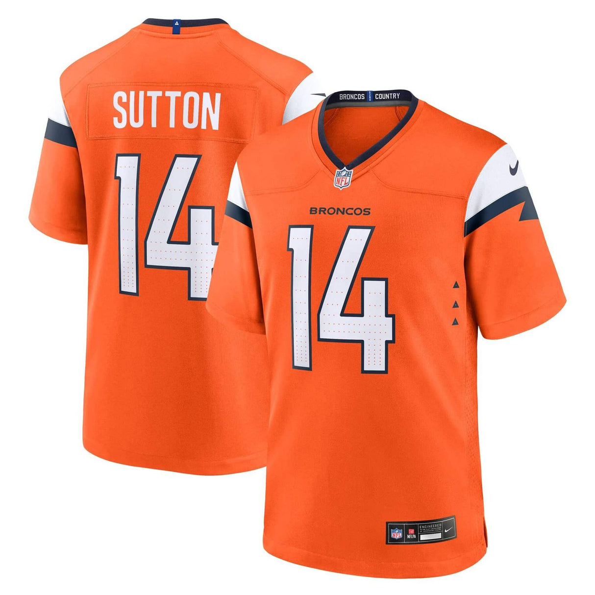 Nike NFL Broncos Sutton 14 Home Game Jersey