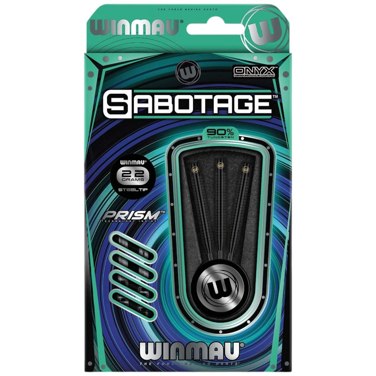 Winmau Sabotage 90% Tungsten Alloy 22G Darts