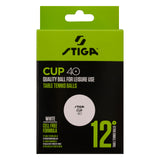 Stiga Table Tennis Ball Cup 40+ 12-pack