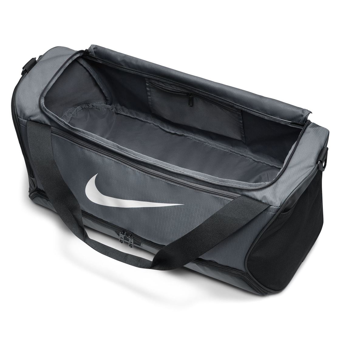 Grey nike duffel bag hotsell