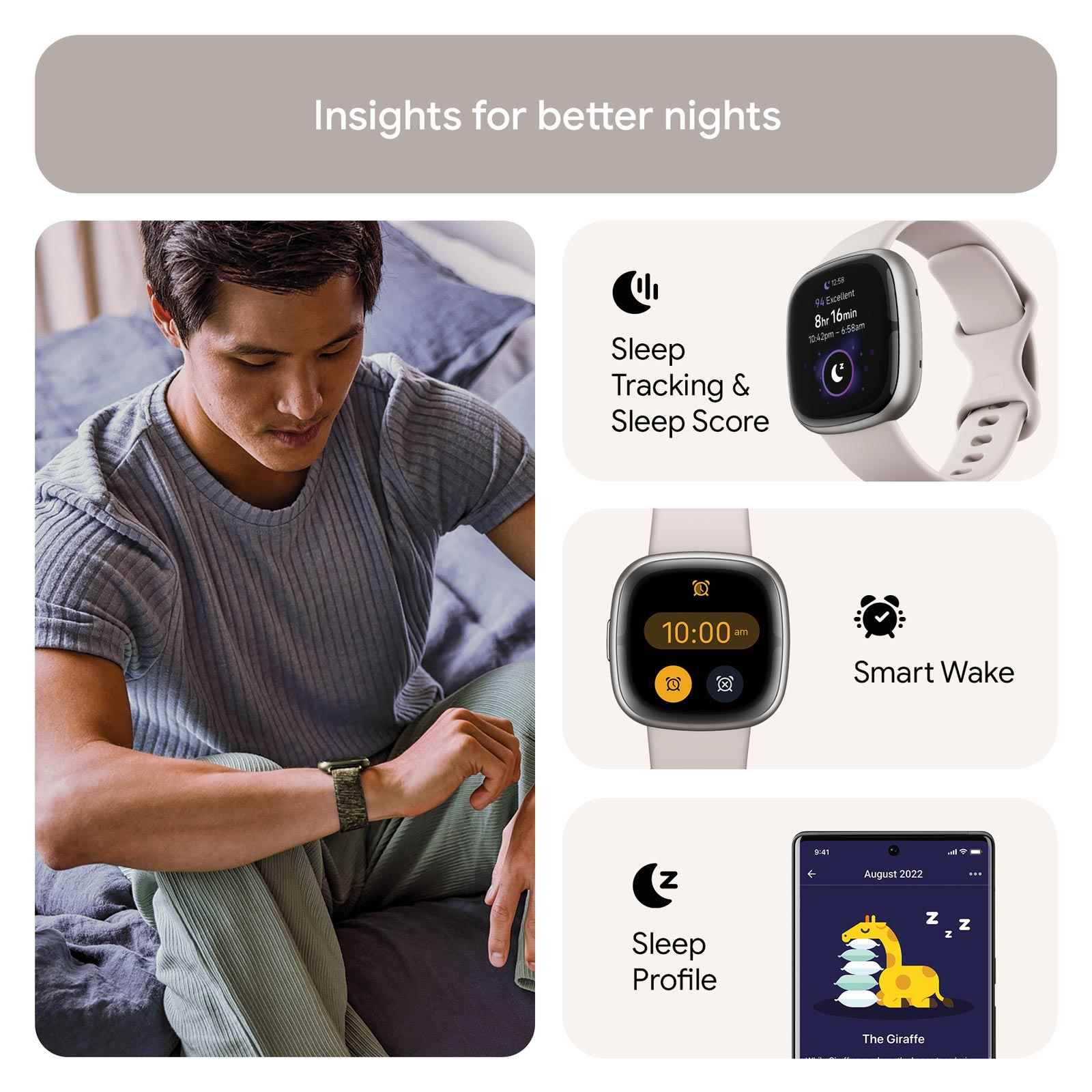 Fitbit sense sleep tracking sale