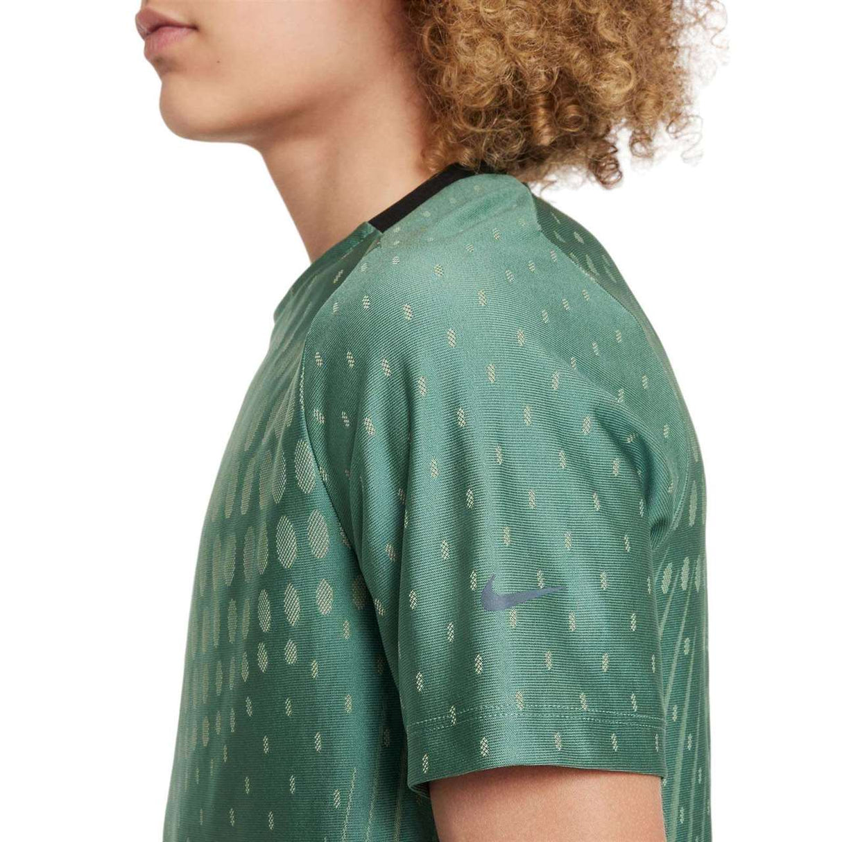 Nike Boys DFADV Multi Tech SS Top Green