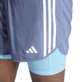 adidas Own-The-Run 3-Stripes 2-in-1 Mens Shorts