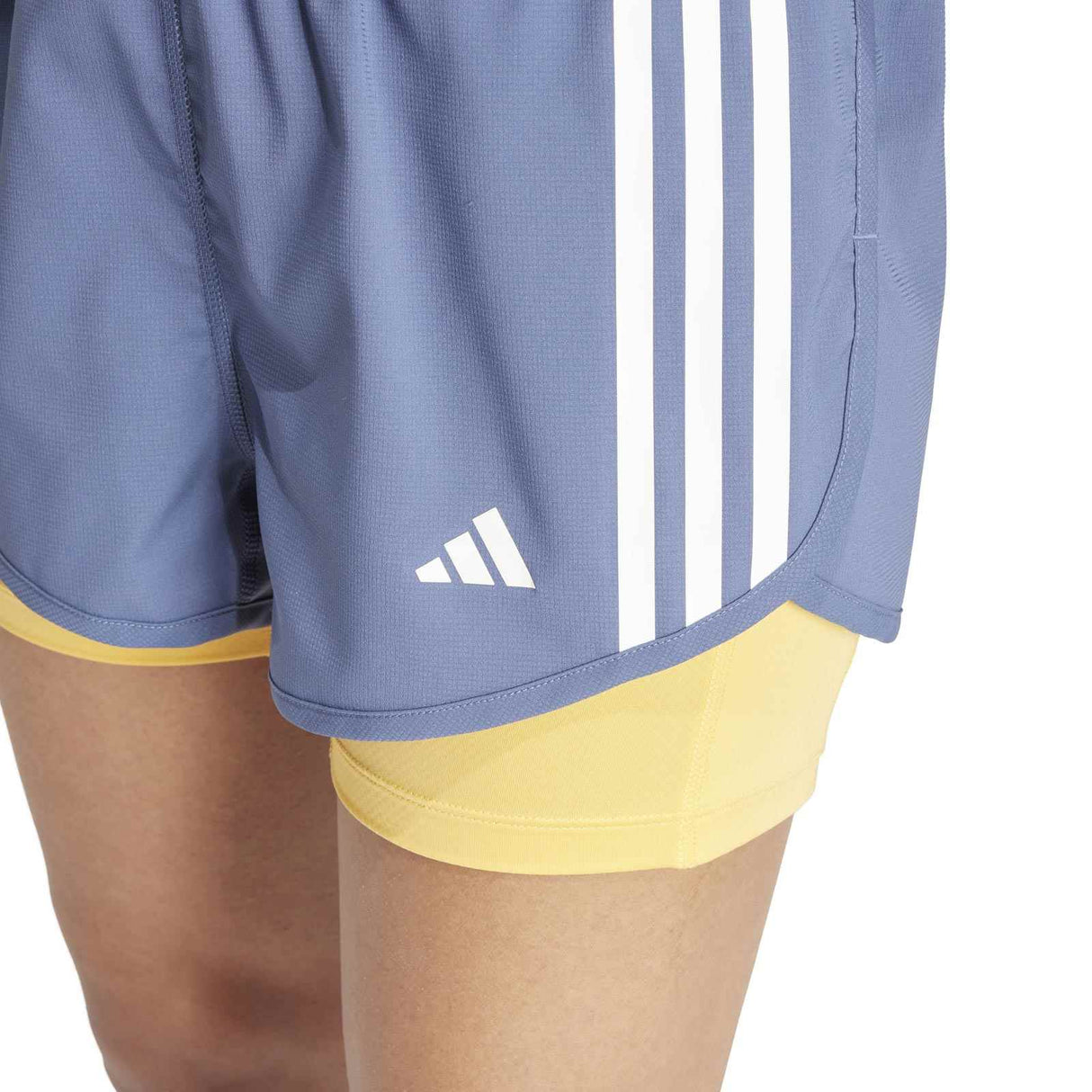 adidas Own-The-Run 3-Stripes 2-in-1 Womens Shorts