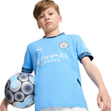Puma Manchester City Football Club 2024/25 Short Sleeved Kids Home Jersey