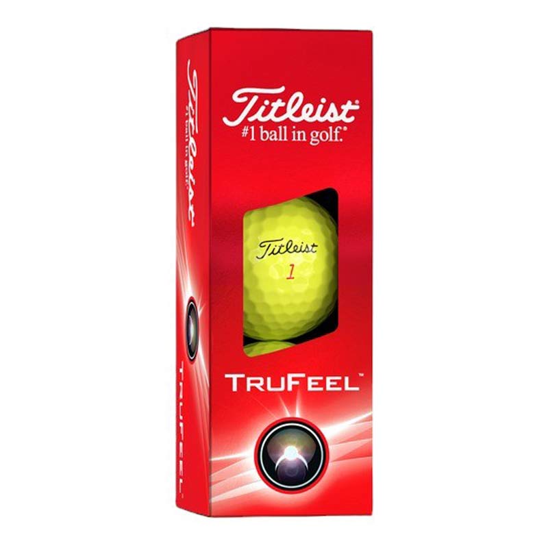 Titleist 2024 True Feel Golf Balls - Yellow