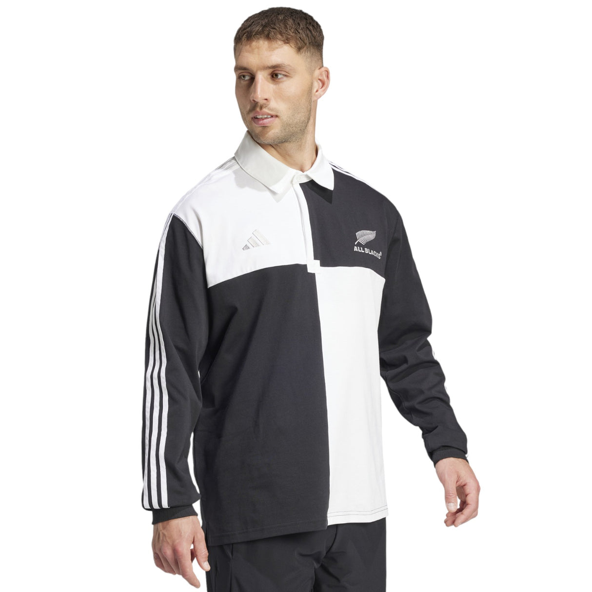 adidas All Blacks Culture Long Sleeved Polo Shirt Jersey