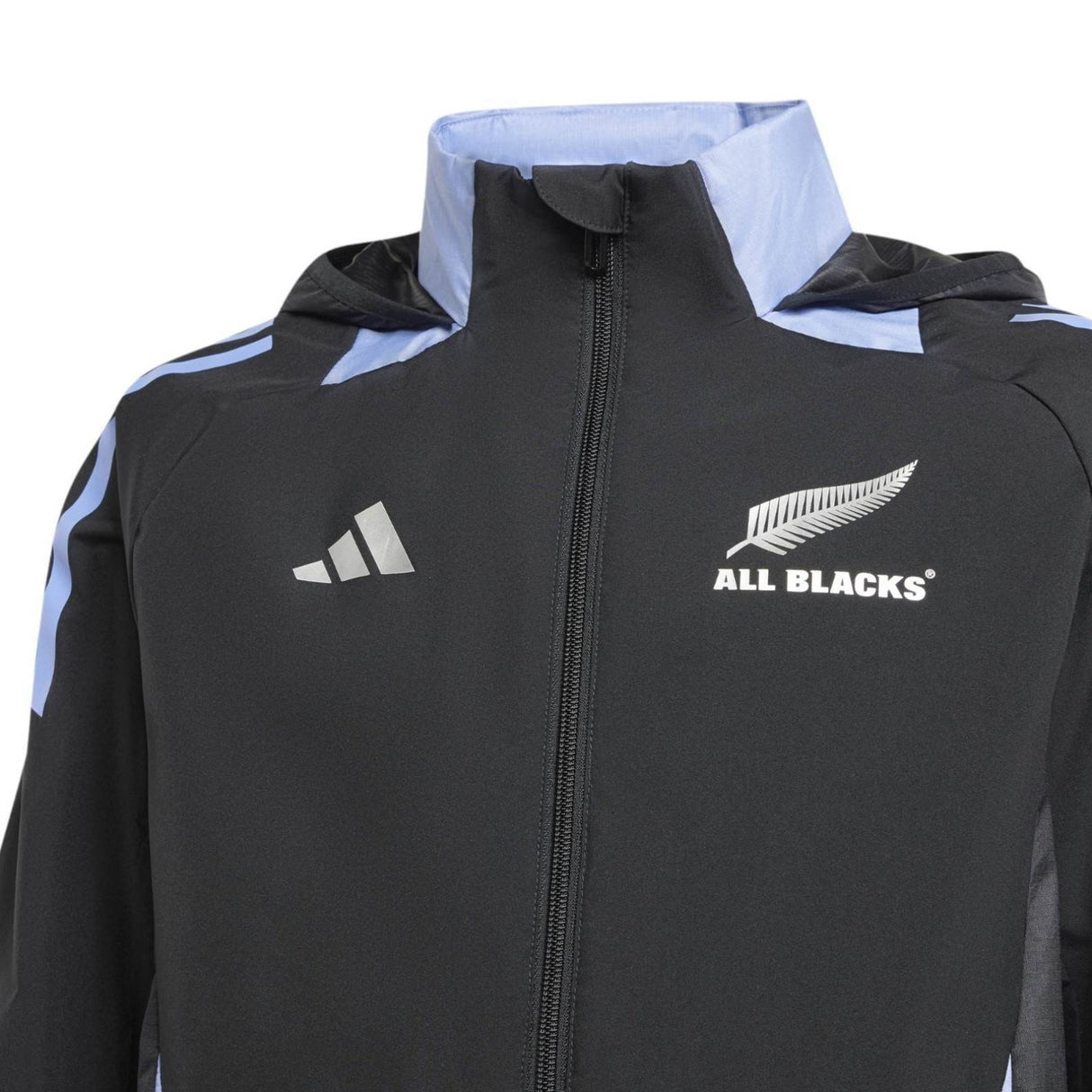 adidas All Blacks All Weather Kids Zip-Up Hooded Jacket