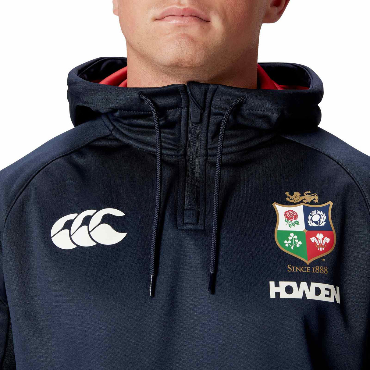 Canterbury British & Irish Lions Rugby 2024/25 Mens Half-Zip Hoodie