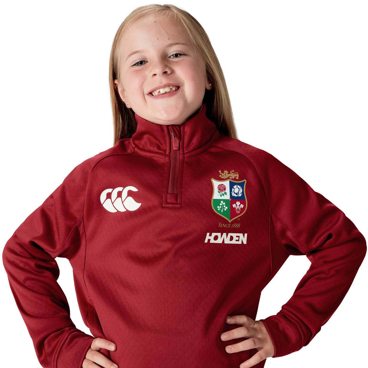 Canterbury British & Irish Lions Rugby 2024/25 Kids Half-Zip Fleece