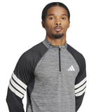 adidas Icon 3-Stripes 1/4-Zip Long-Sleeve Top