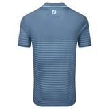 Footjoy Pique Stripe Polo Blue