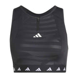 adidas Powerimpact Training Medium-Support Techfit High-Neck Zip Womens Bra