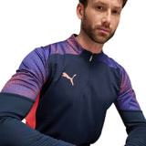 Puma individual Final Quarter Zip Mens Long Sleeved Top