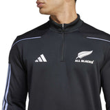 adidas All Blacks 1/4 Zip Long Sleeved Fleece Top