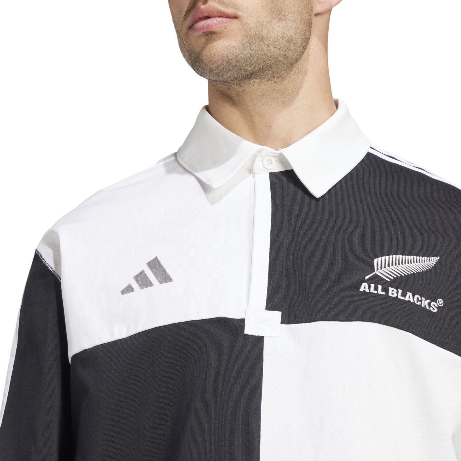 adidas All Blacks Culture Long Sleeved Polo Shirt Jersey