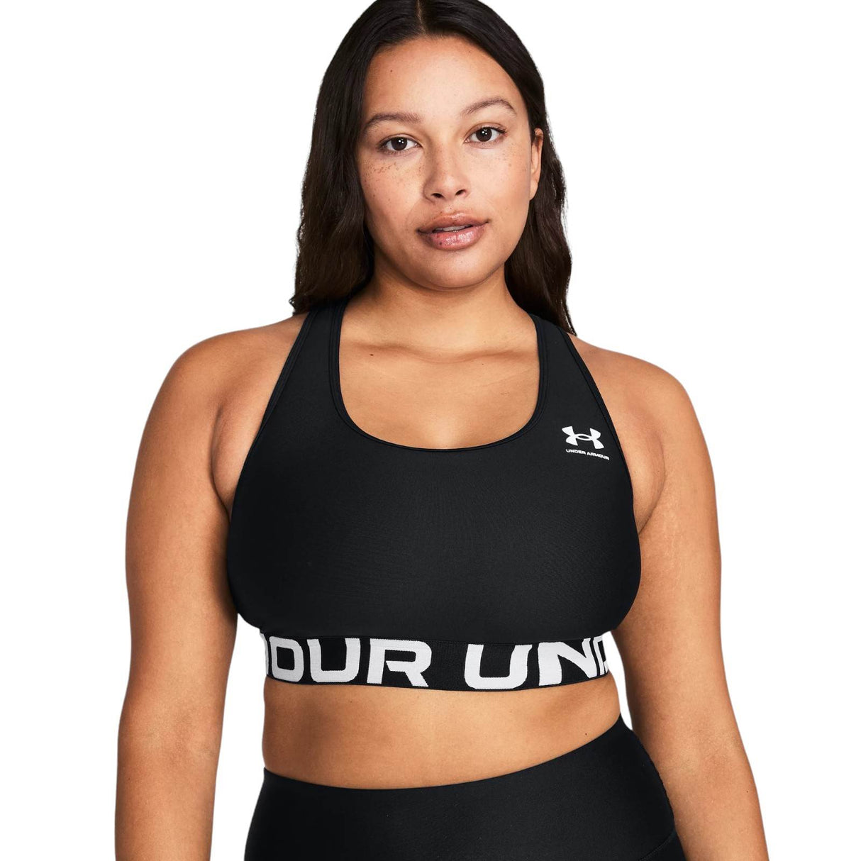 Under Armour HeatGear Armour Mid Branded Womens Sports Bra