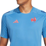 adidas France 2024/25 Short Sleeved Performance Rugby Training T-Shirt