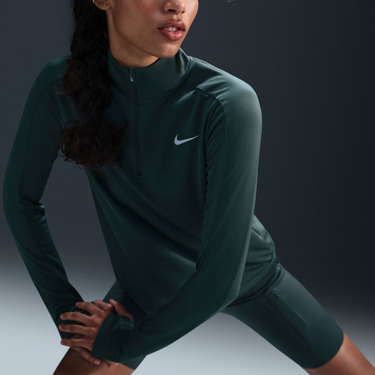 Nike Dri-FIT Pacer Womens Half Zip Pullover Top