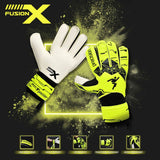 Precision Junior Fusion X Flat Cut Essential Goalkeeper Gloves