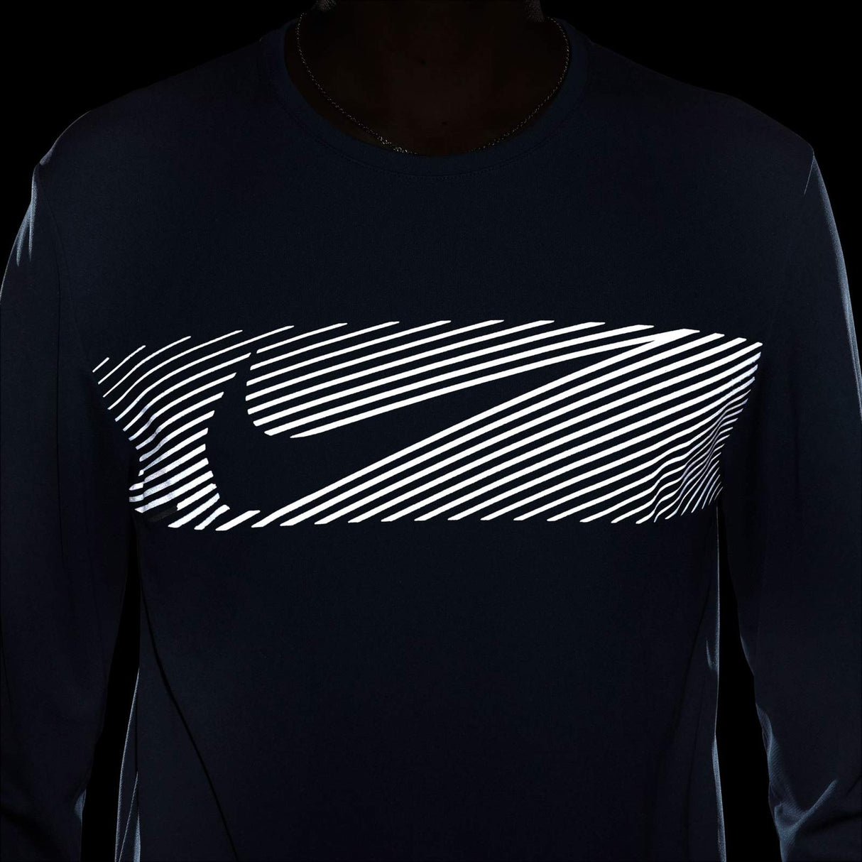 Nike Miler Flash Mens Dri-FIT UV Long-Sleeve Running Top