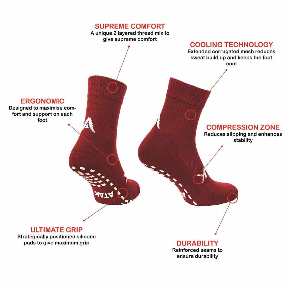 ATAK Gripzlite Pro Adult Socks