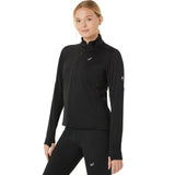 Asics Road Winter Womens 1/2 Zip Long Sleeved Mid Layer Top