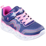 Skechers Retro Heart Lights Girls Shoe