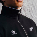 adidas All Blacks Rugby Essentials Half-Zip Waffle Sweatshirt