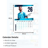 Daricia Manchester City 2025 Football Calendar