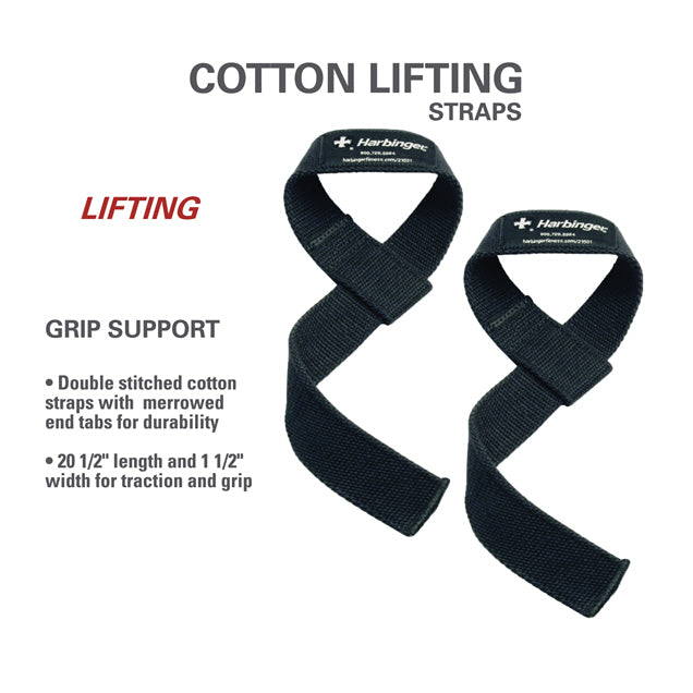 Harbinger Cotton Padded Lifting Straps