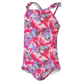 Speedo Girls LTS Printed Frill Thinstrap Swimsuit