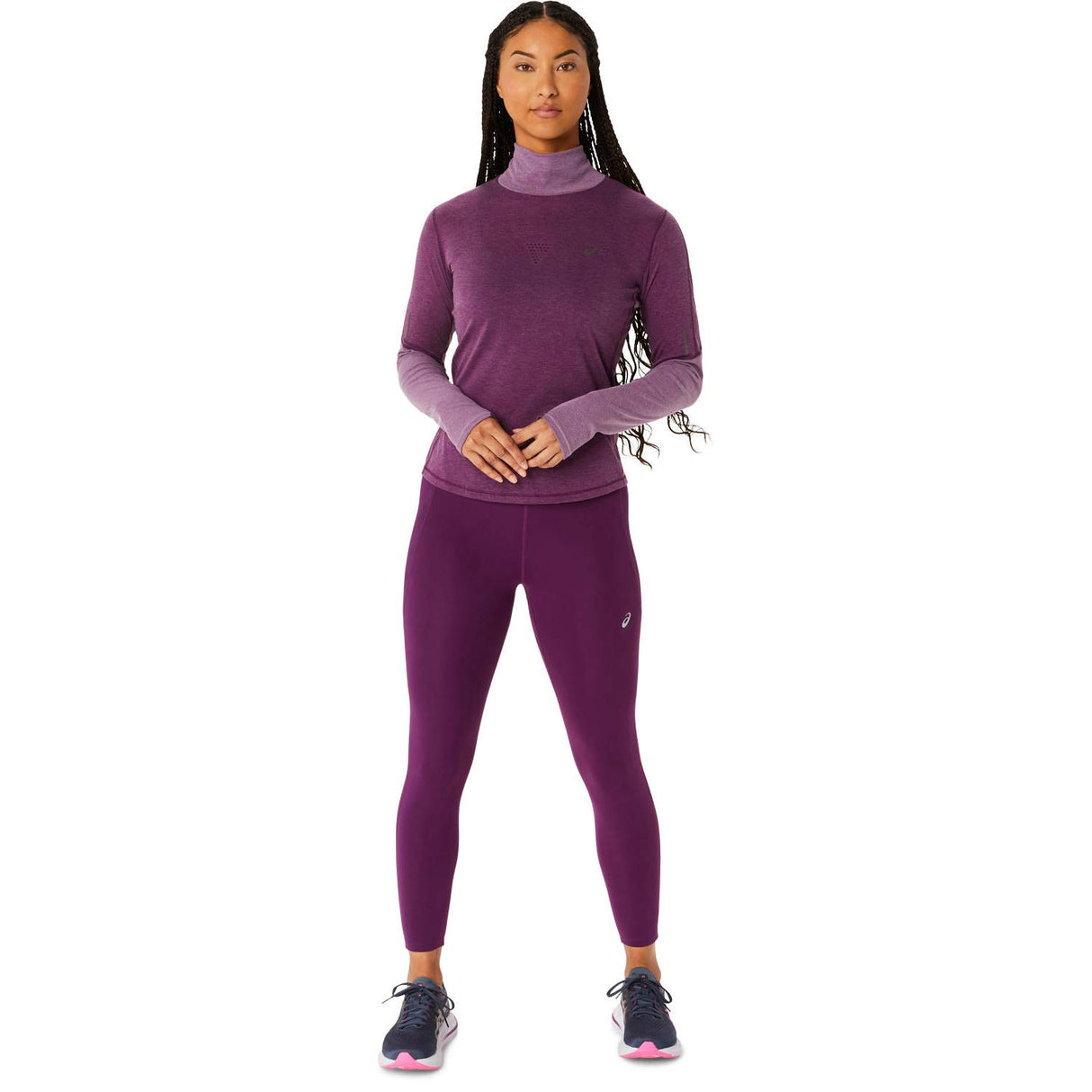 Asics Metarun Mock Neck Long-Sleeve Womens Top