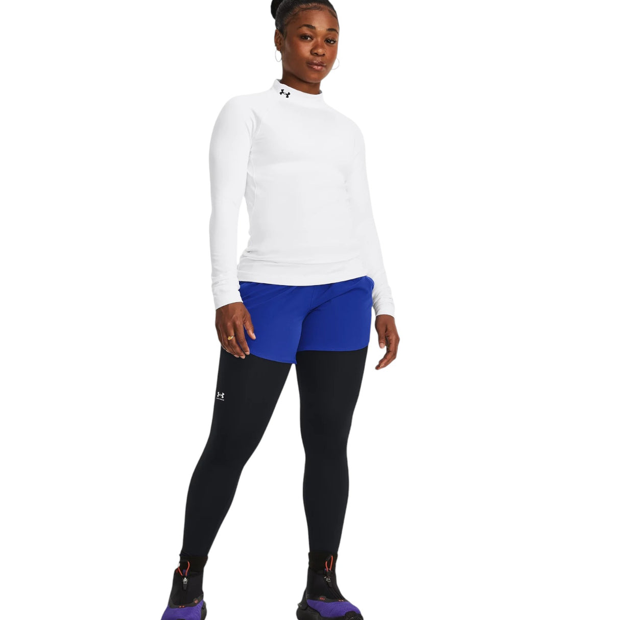 Under Armour ColdGear Authentics Womens Long Sleeved Mockneck Top