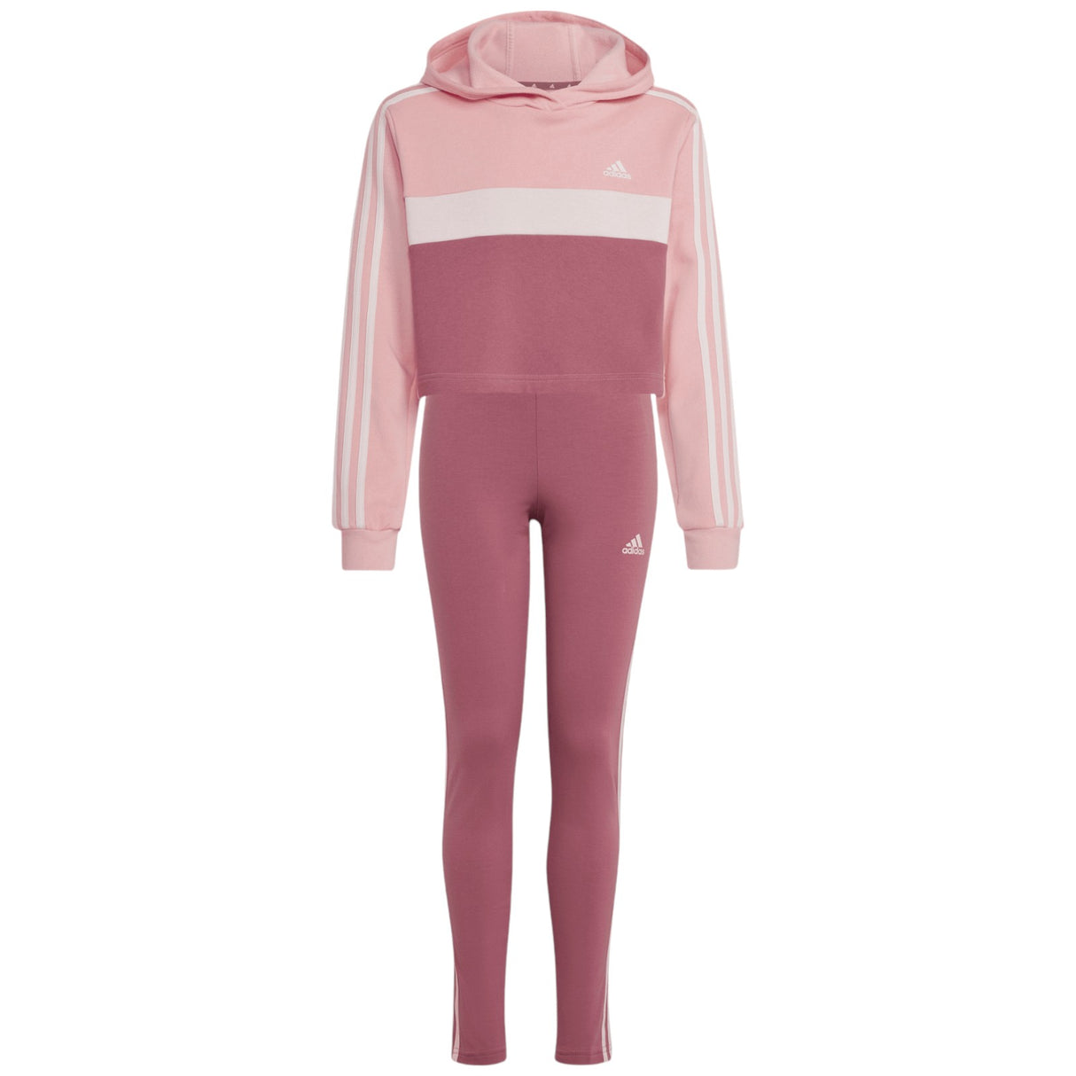 adidas Tiberio 3-Stripes Colorblock Girls Tracksuit