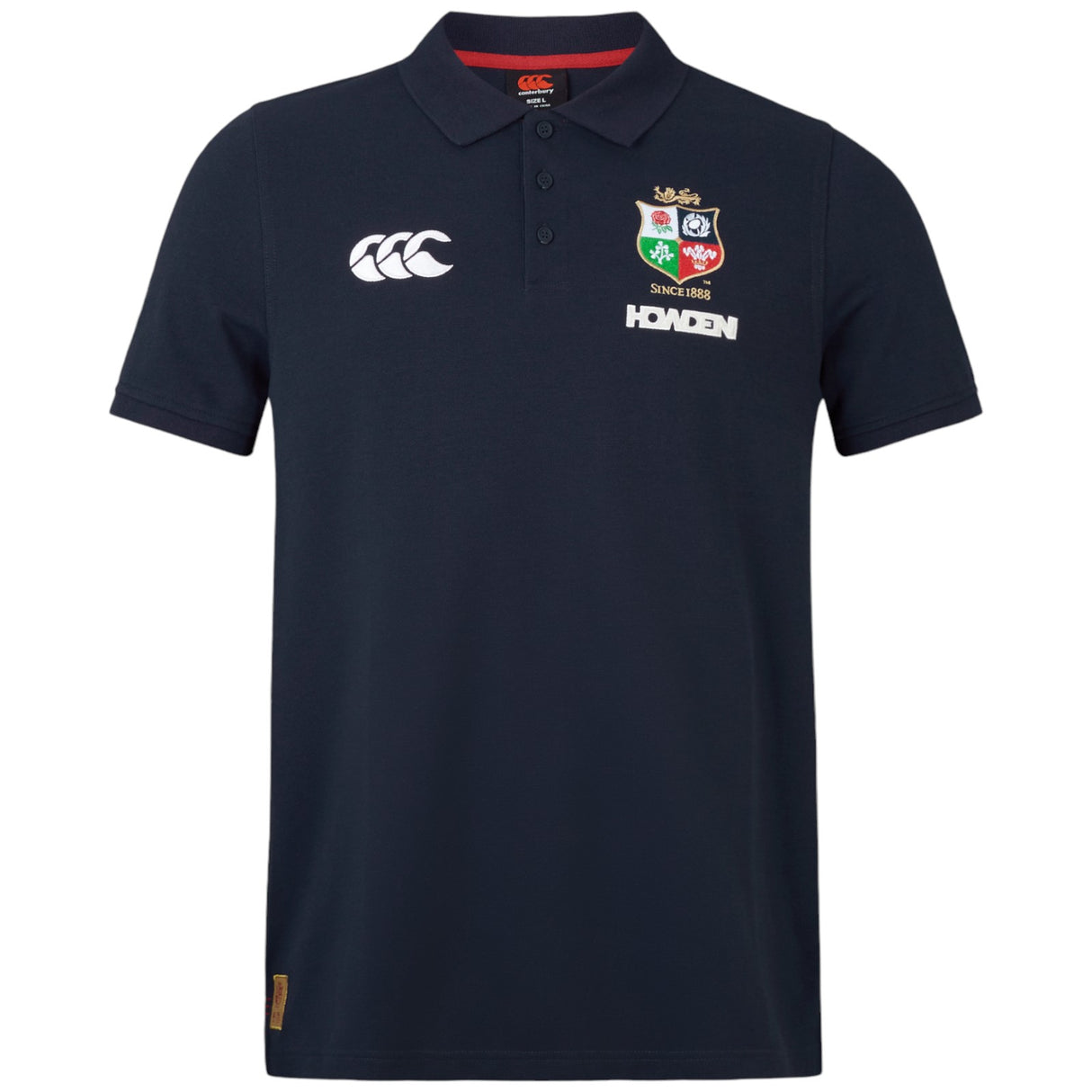 Canterbury British & Irish Lions Rugby 2024/25 Mens Short Sleeved Pique Polo Shirt