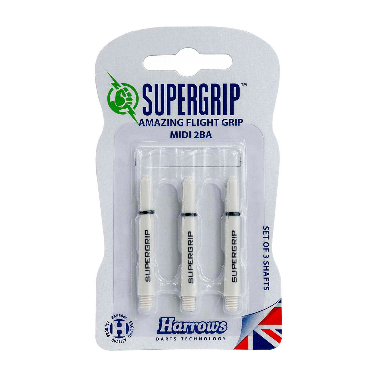 Harrows Supergrip Midi Shaft Wht