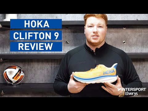 Hoka Clifton 9 Mens Wide-Fit Running Shoes